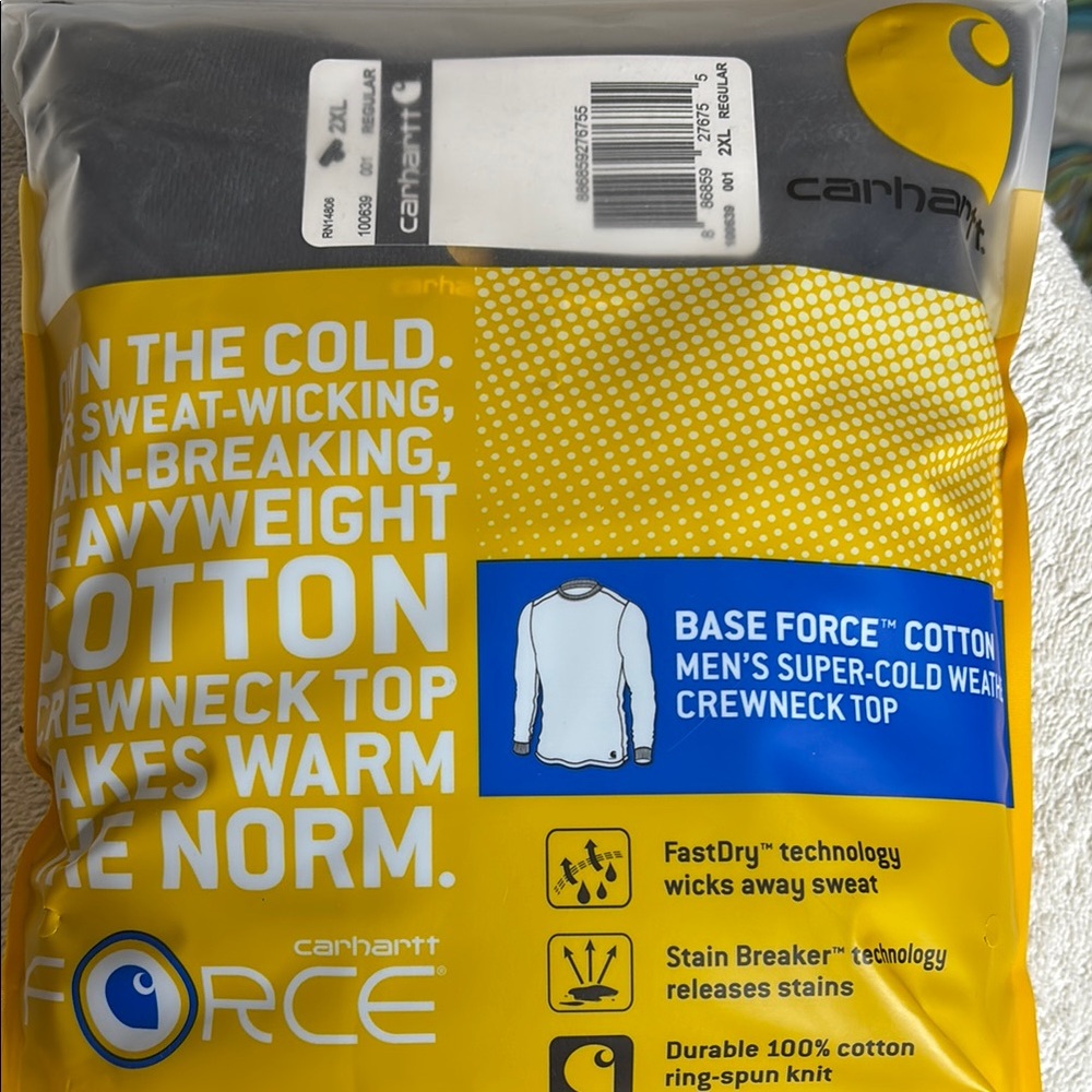 Carhartt Men's Black longjon shirt